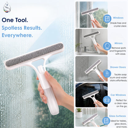 SparkFlow 3-in-1 Spray Window Cleaner – Streak-Free Glass Cleaning Tool